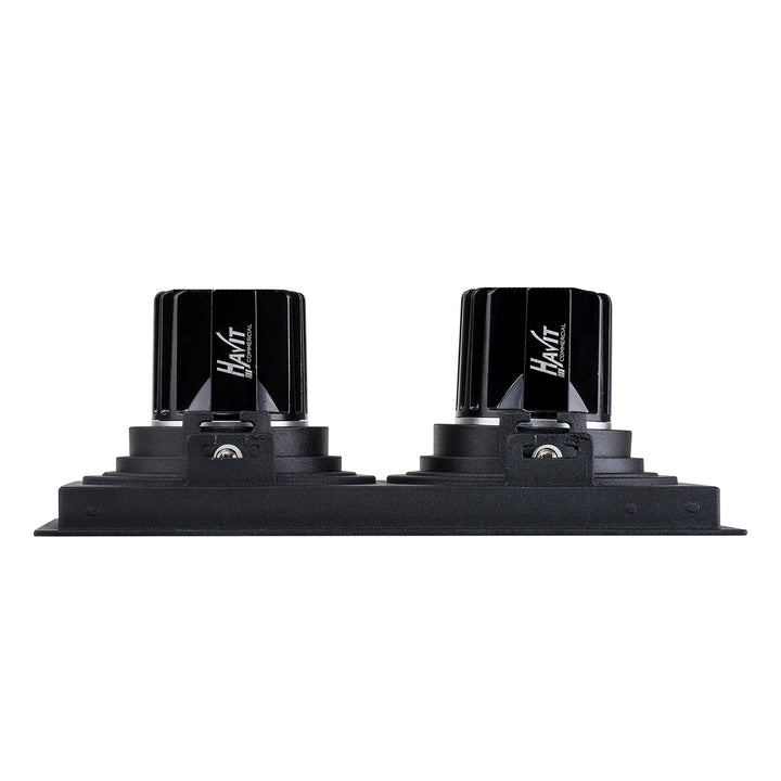 HCP-81291137 | HCP-81291147- Black Square Recessed Tilt 2 x 7.2w 24v DC Recessed LED Downlight