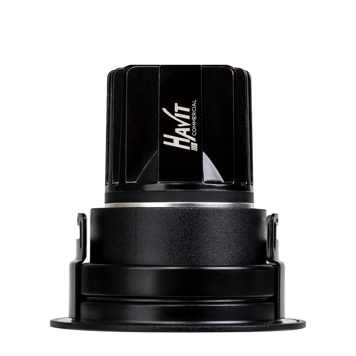 HCP-81291337 | HCP-81291347 - Black Round Fixed 7.2w 24v DC Recessed LED Downlight