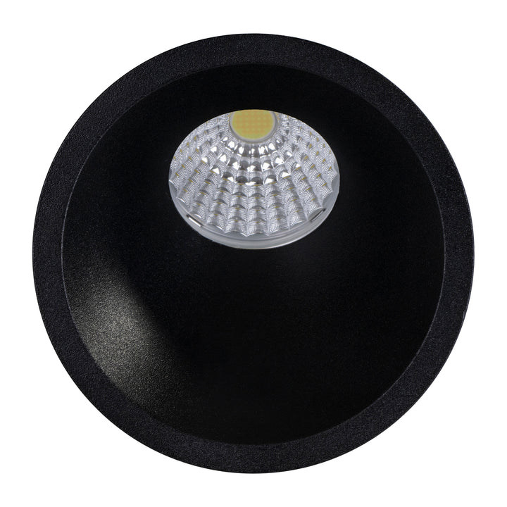 HCP-81291437 | HCP-81291447 - Black Round Fixed 7.2w 24v DC Recessed Wall Washer LED Downlight