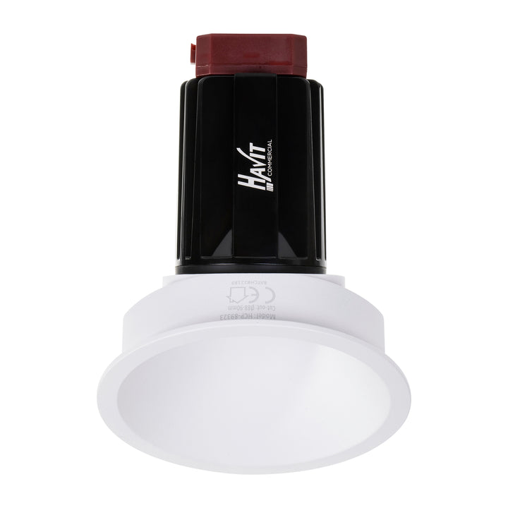 HCP-81321413 / HCP-81341413 - White Round Fixed 13w Recessed Wall Washer LED Downlight