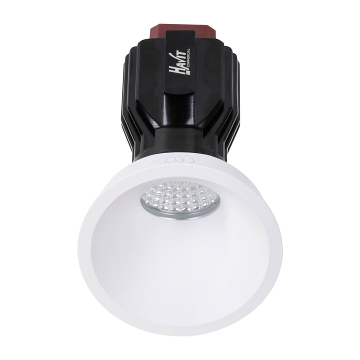HCP-81321417 / HCP-81341417 - White Round Fixed 17w Recessed Wall Washer LED Downlight