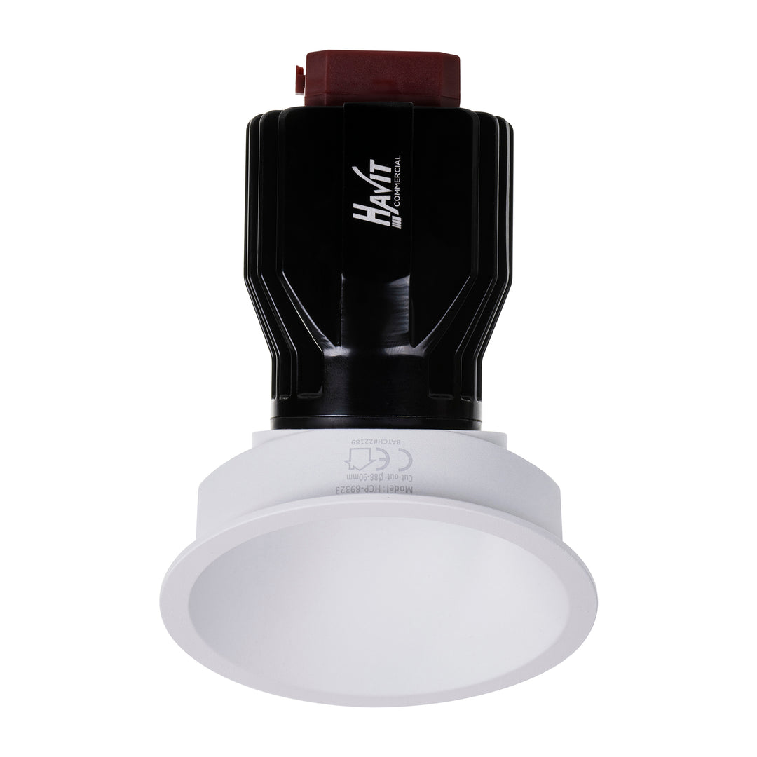 HCP-81321417 / HCP-81341417 - White Round Fixed 17w Recessed Wall Washer LED Downlight