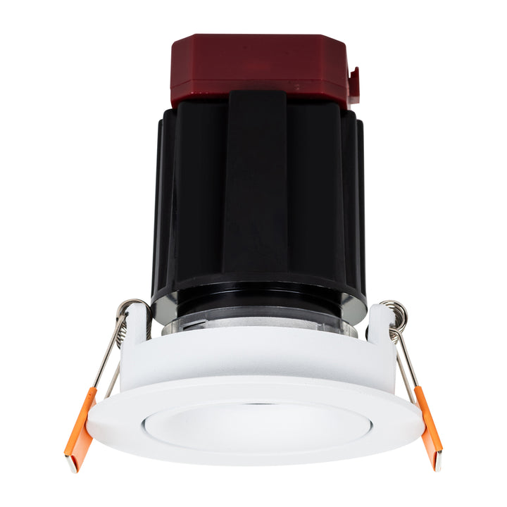 HCP-81327509 / HCP-81347509 - White Round Tilt 9w Mini Recessed LED Downlight