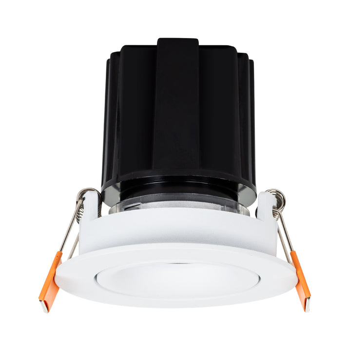 HCP-81328509 / HCP-81348509 - White Round Tilt 9w D2W Mini Recessed LED Downlight