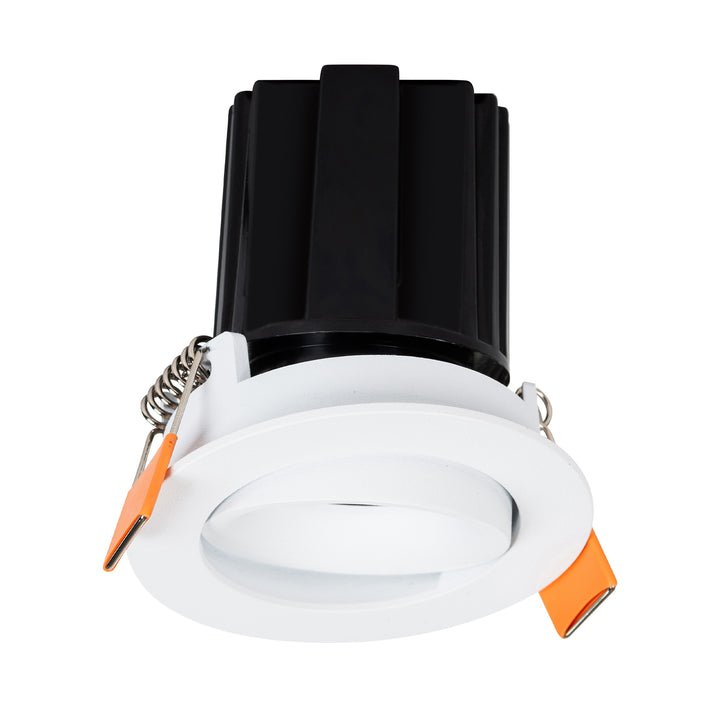 HCP-81328509 / HCP-81348509 - White Round Tilt 9w D2W Mini Recessed LED Downlight