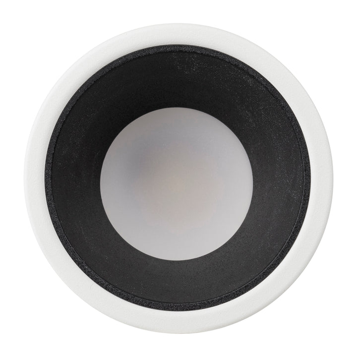 HCP-81341901 - White with Black Insert Dali 2 Tri Colour Fixed Deep LED Downlight