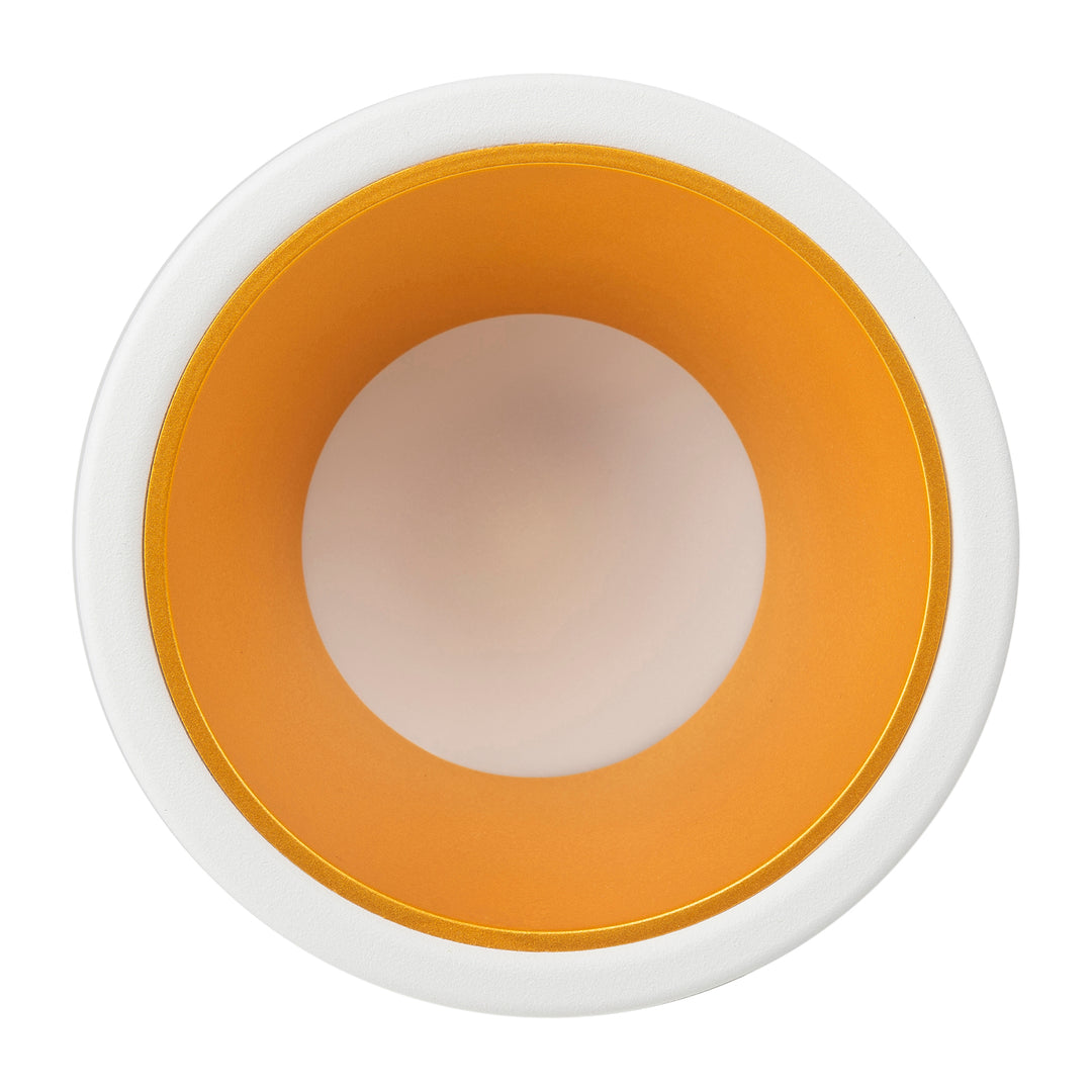 HCP-81341903 - White with Gold Insert Dali 2 Tri Colour Fixed Deep LED Downlight