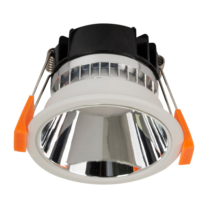 HCP-81341904 - White with Chrome Insert Dali 2 Tri Colour Fixed Deep LED Downlight