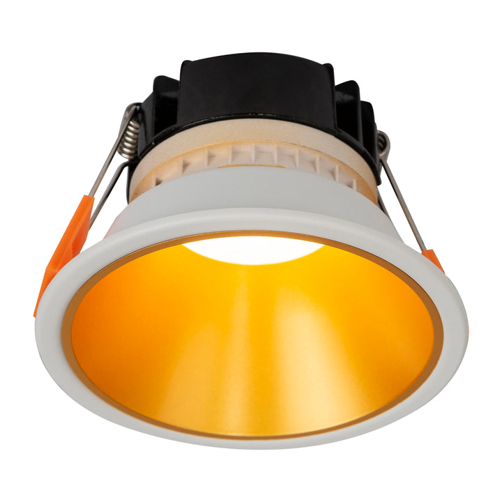 HCP-81341907 - White with Gold Insert Dali 2 Tri Colour Fixed Deep LED Downlight