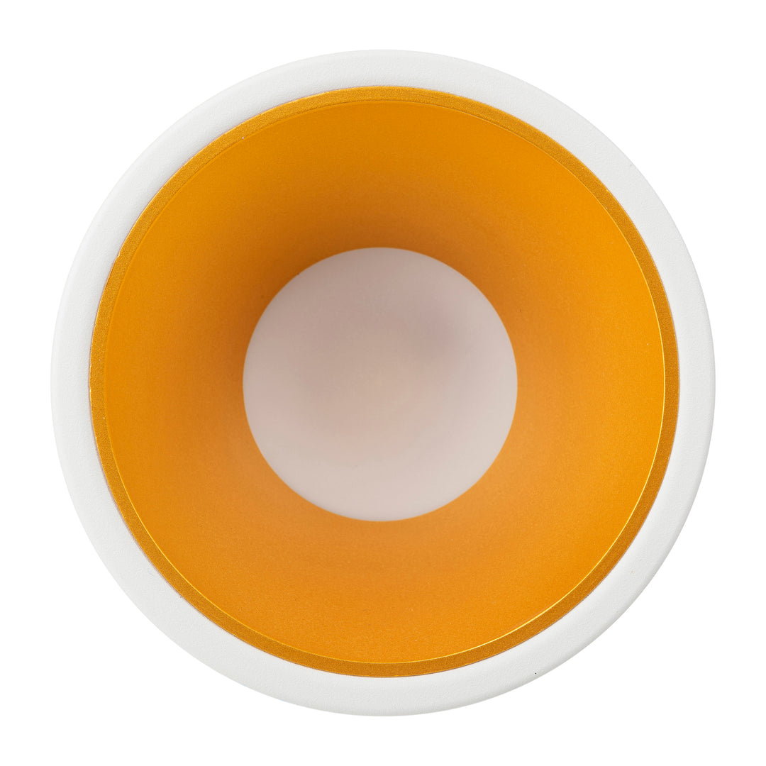 HCP-81341907 - White with Gold Insert Dali 2 Tri Colour Fixed Deep LED Downlight