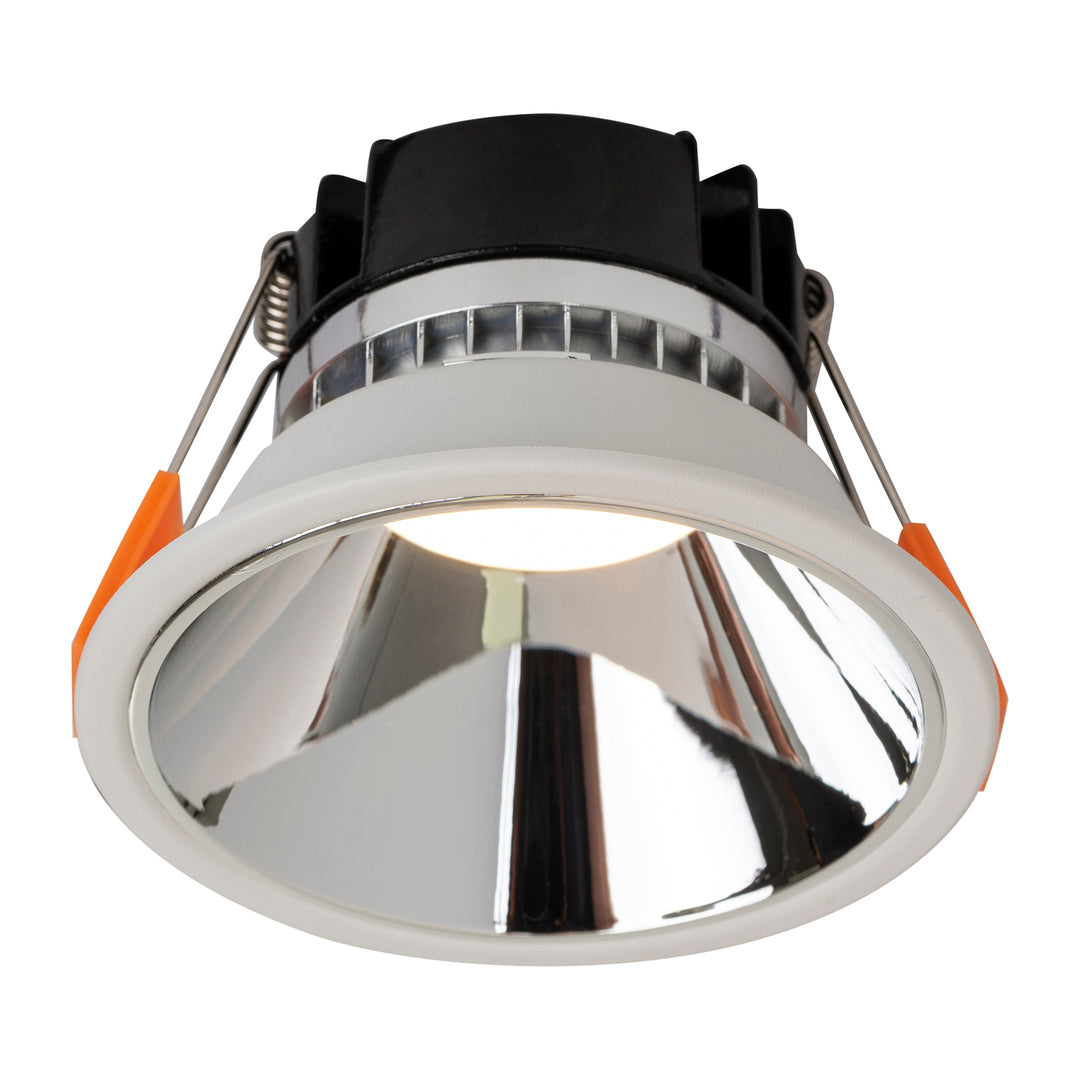 HCP-81341908 - White with Chrome Insert Dali 2 Tri Colour Fixed Deep LED Downlight