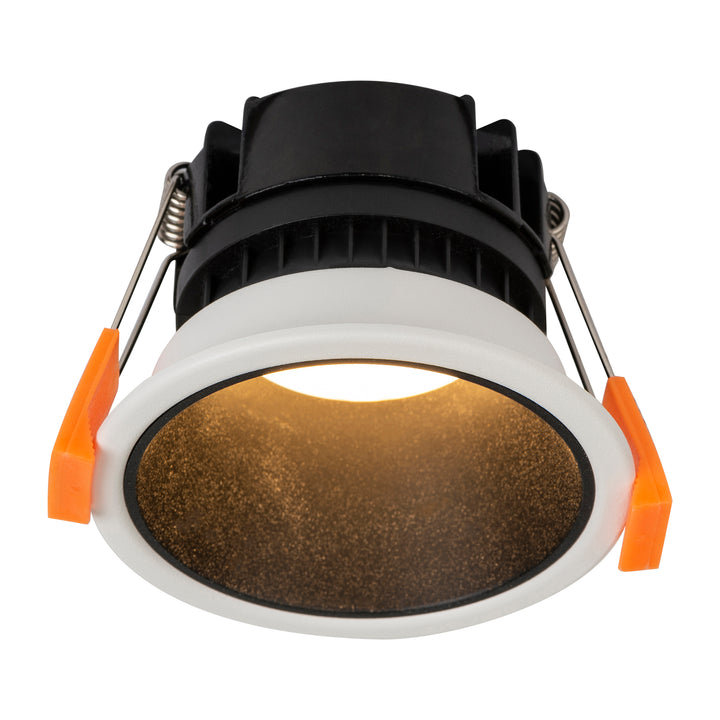 HCP-81341911 - White with Black Insert Fixed Dali 2 Dim to Warm LED Downlight
