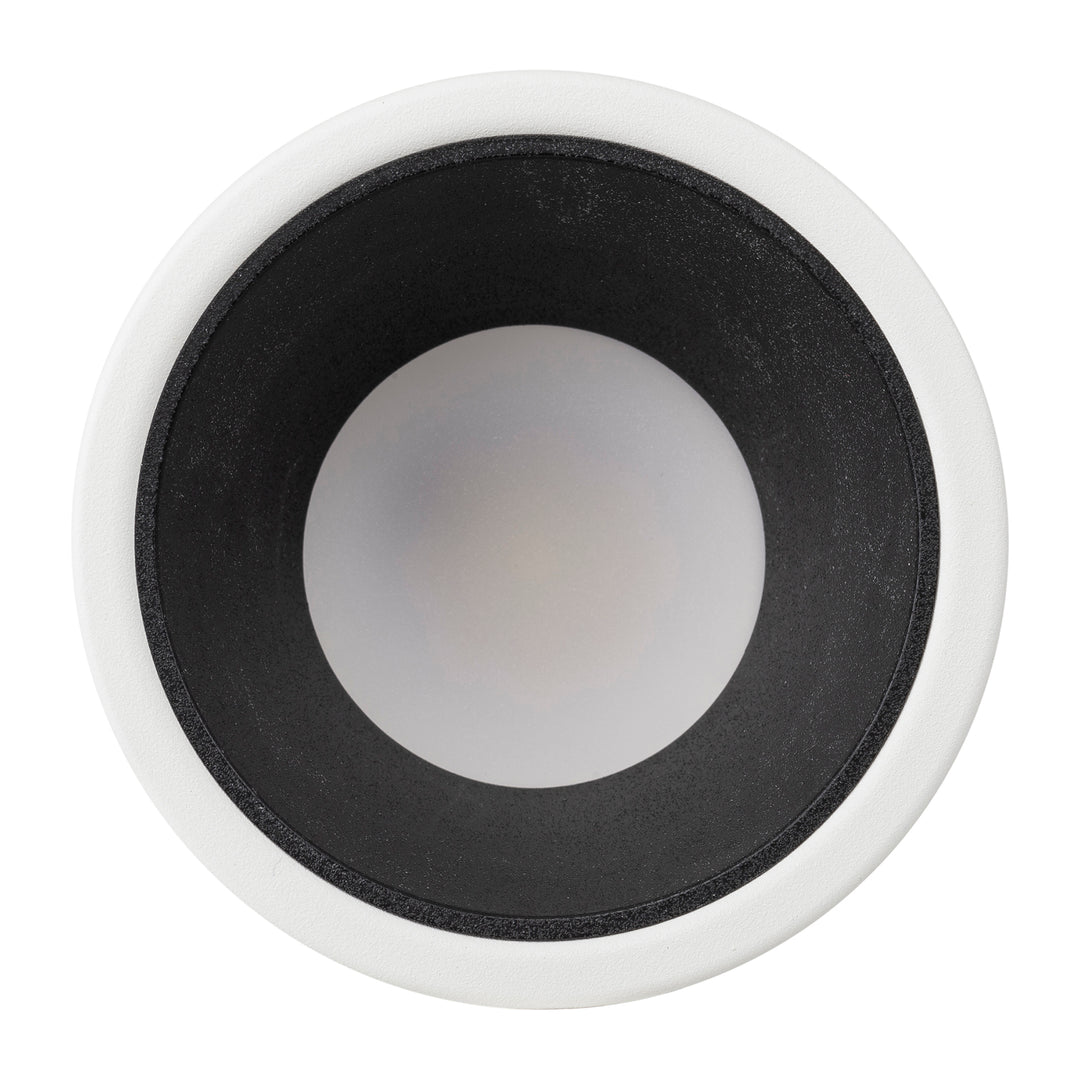 HCP-81341911 - White with Black Insert Fixed Dali 2 Dim to Warm LED Downlight