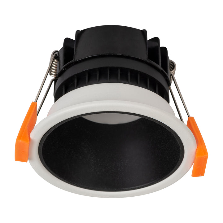 HCP-81341911 - White with Black Insert Fixed Dali 2 Dim to Warm LED Downlight