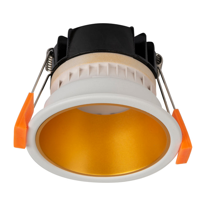 HCP-81341913 - White with Gold Insert Fixed Dali 2 Dim to Warm LED Downlight