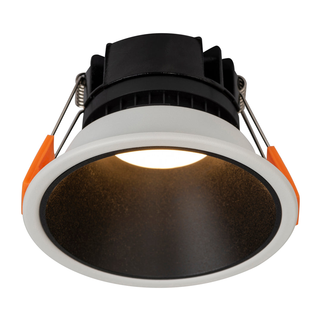 HCP-81341915 - White with Black Insert Fixed Dali 2 Dim to Warm LED Downlight