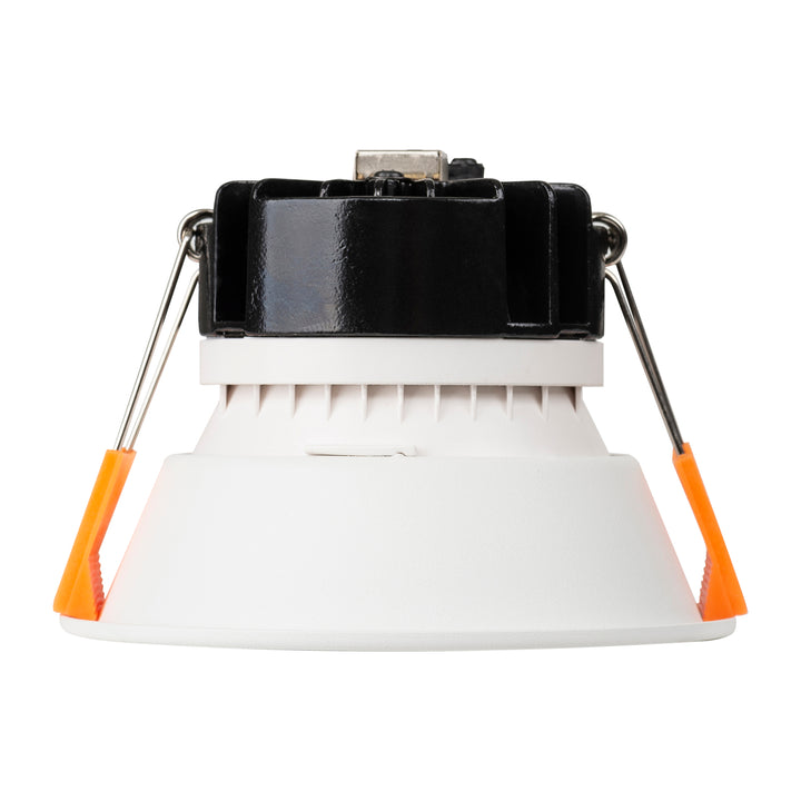 HCP-81341915 - White with Black Insert Fixed Dali 2 Dim to Warm LED Downlight
