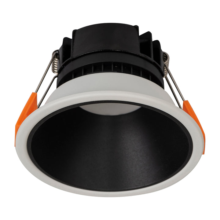 HCP-81341915 - White with Black Insert Fixed Dali 2 Dim to Warm LED Downlight