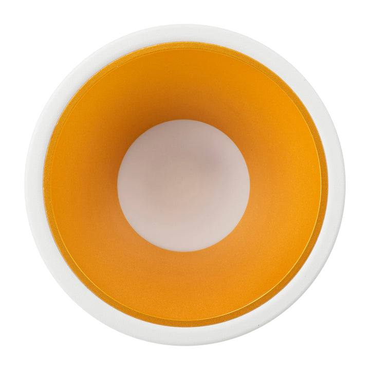HCP-81341917 - White with Gold Insert Fixed Dali 2 Dim to Warm LED Downlight