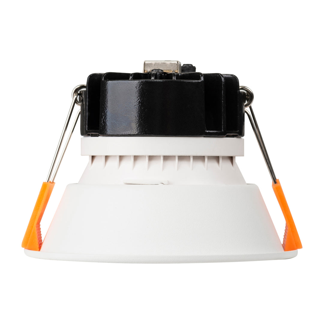 HCP-81341917 - White with Gold Insert Fixed Dali 2 Dim to Warm LED Downlight