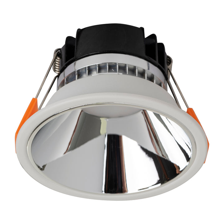 HCP-81341918 - White with Chrome Insert Fixed Dali 2 Dim to Warm LED Downlight