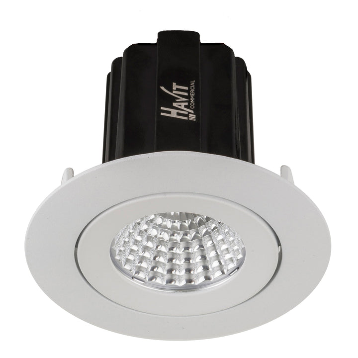 HCP-81328063 | HCP-81348063 - White Round Tilt 13w D2W Recessed LED Downlight