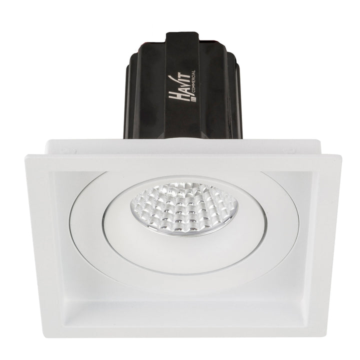 HCP-81328103 | HCP-81348103 - White Square Tilt 13w D2W Recessed LED Downlight