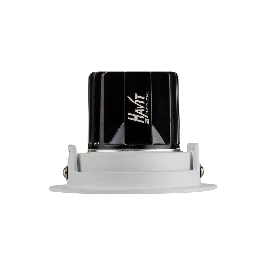 HCP-81390237 | HCP-81390247 - White Round Tilt 7.2w 24v DC Recessed LED Downlight