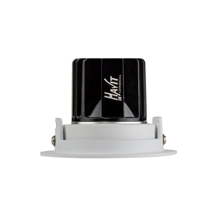 HCP-81390237 | HCP-81390247 - White Round Tilt 7.2w 24v DC Recessed LED Downlight