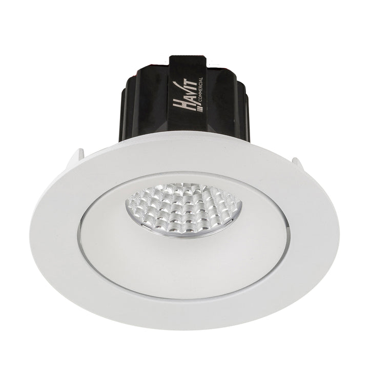 HCP-81390537 | HCP-81390547  - White Round Tilt 7.2w 24v DC Recessed LED Downlight