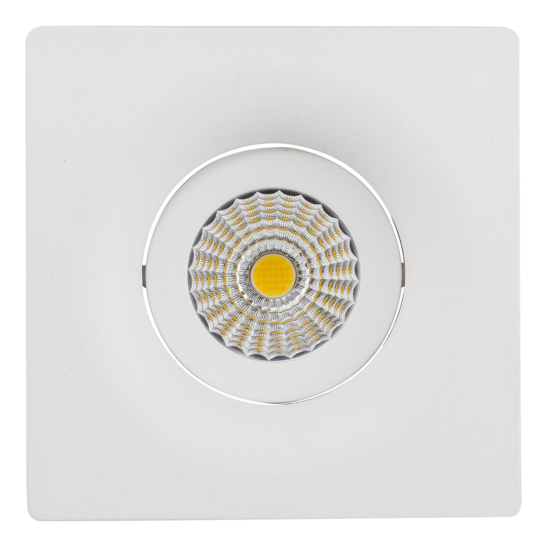 HCP-81390837 | HCP-81390847 - White Square Tilt 7.2w 24v DC Recessed LED Downlight