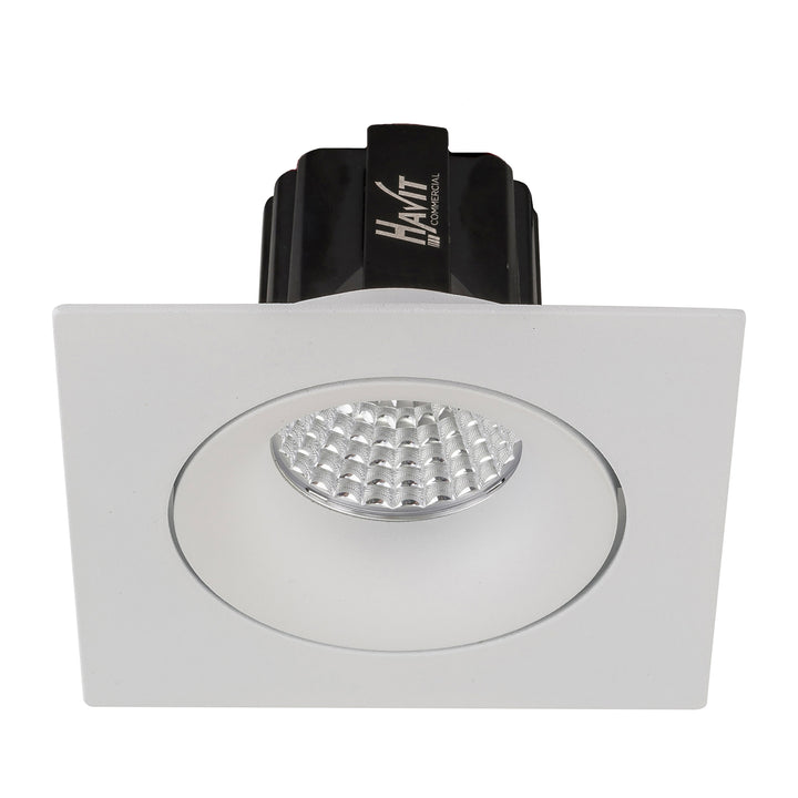 HCP-81390937 | HCP-81390947 - White Square Tilt 7.2w 24v DC Recessed LED Downlight