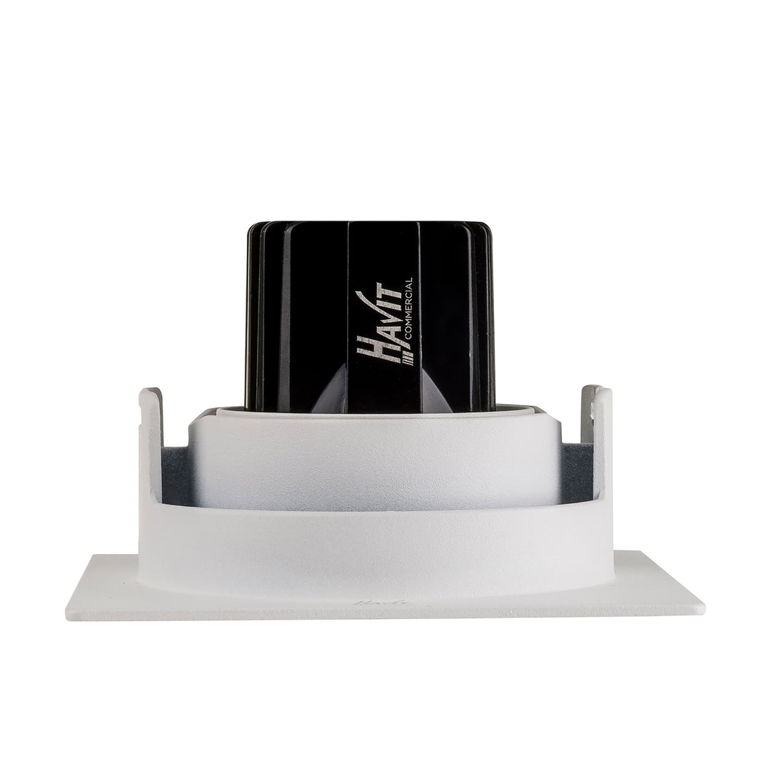 HCP-81390937 | HCP-81390947 - White Square Tilt 7.2w 24v DC Recessed LED Downlight