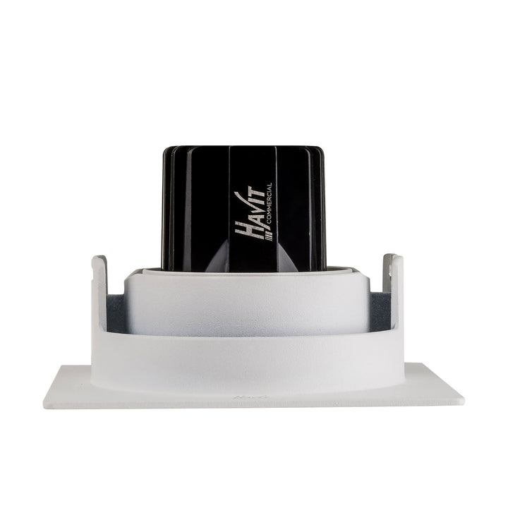 HCP-81390937 | HCP-81390947 - White Square Tilt 7.2w 24v DC Recessed LED Downlight