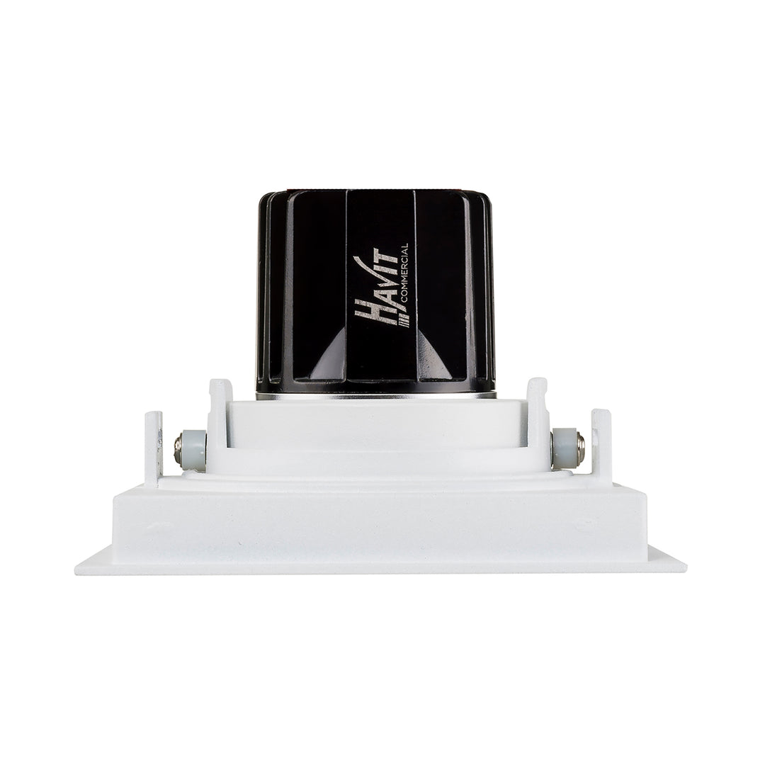 HCP-81391037 | HCP-81391047 - White Square Tilt 7.2w 24v DC Recessed LED Downlight