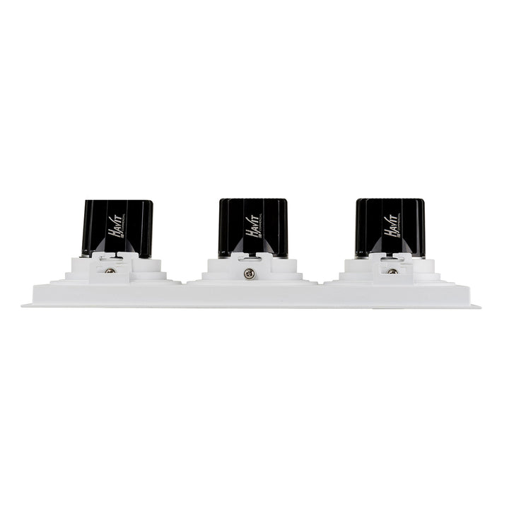 HCP-81391237 | HCP-81391247 - White Square Recessed Tilt 3 x 7.2w Recessed LED Downlight