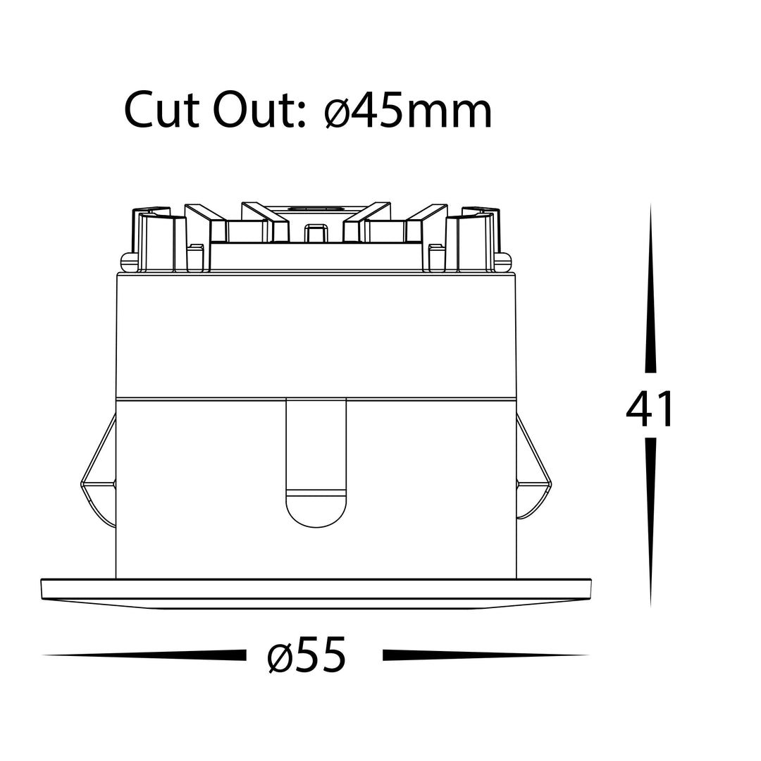 HCP-8130502  - White Dimmable 5W Mini Recessed LED Downlight