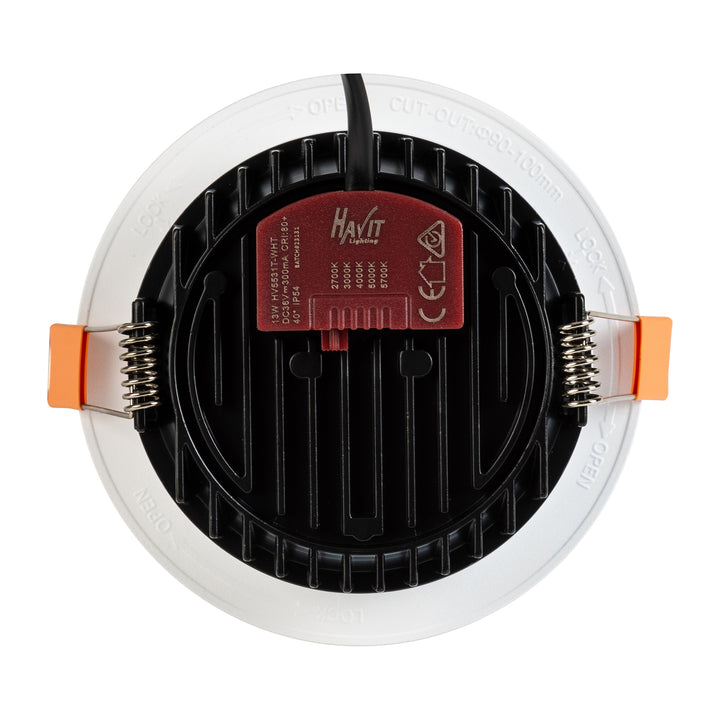 HCP-8431204- White Semi Deep 13w 5 Colour Recessed LED Downlight