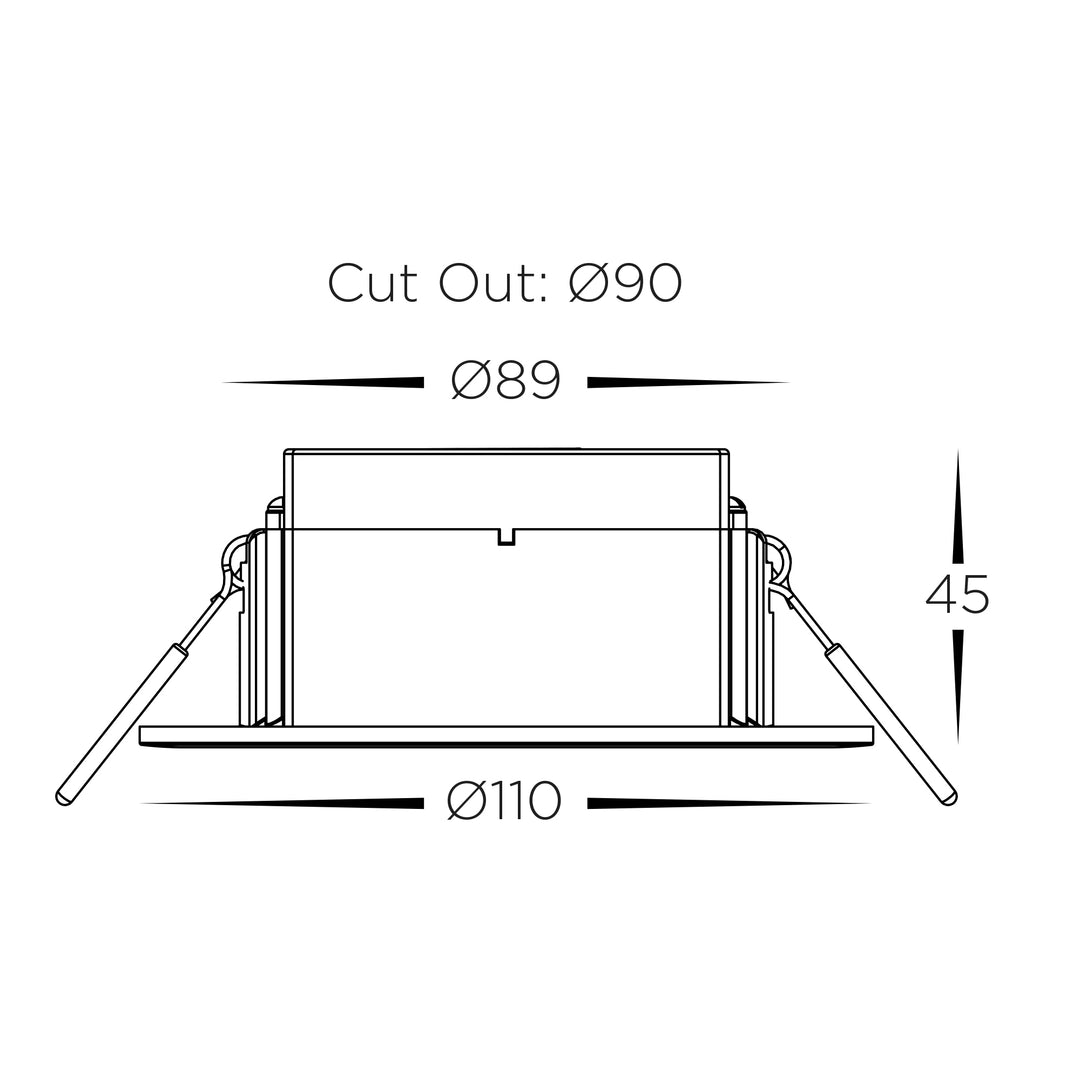 HCP-91307 - Standard 3w LED Recessed Spit Fire