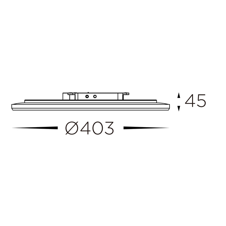 HCP-91308 - 400mm 30w Emergency White LED Oyster Tri Colour