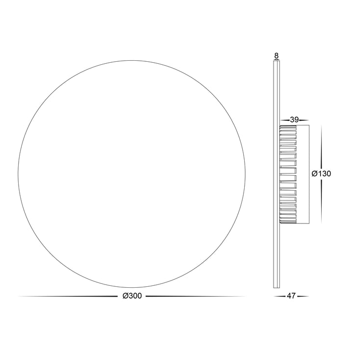 HCP-212249 - Halo Black Dali Dimmable LED Wall Light