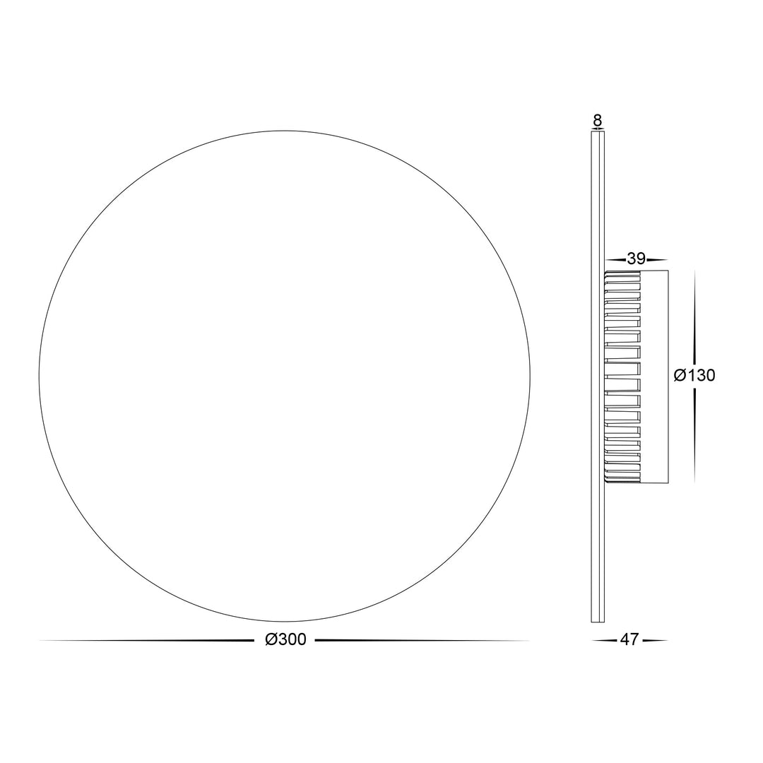 HCP-213249 - Halo White Dali Dimmable LED Wall Light