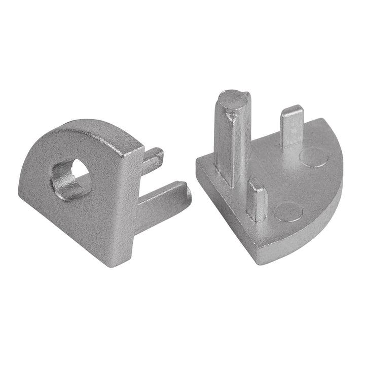 HCP-4211010 - Silver Small Corner Aluminium Profile