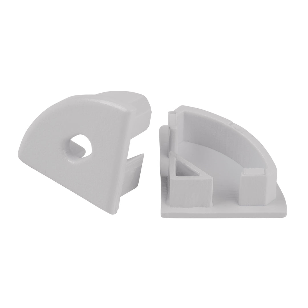 HCP-4231616 - White Corner Aluminium Profile