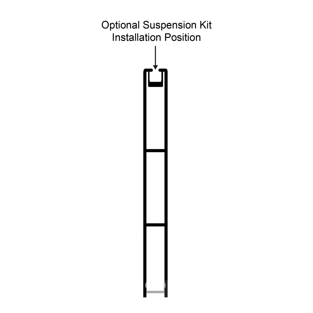 HCP-4431089 - White Suspended Aluminium Profile