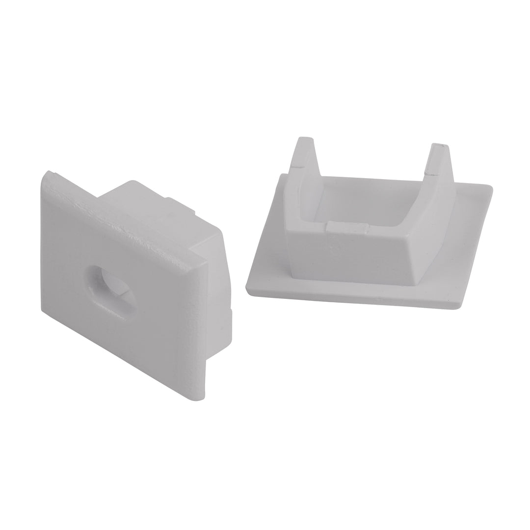 HCP-4131612 - White Shallow Square Aluminium Profile