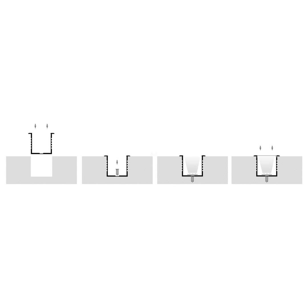 HCP-4314435 - Deep Square Winged Aluminium Profile