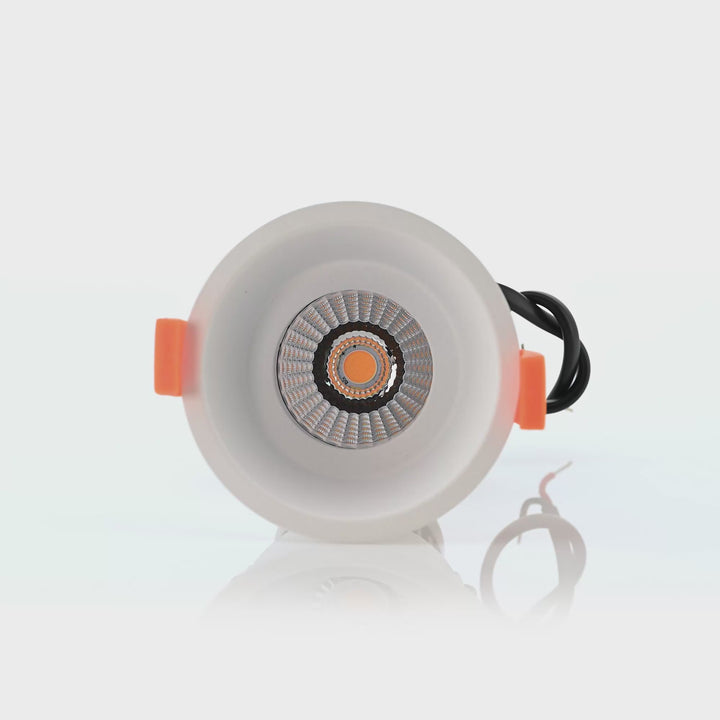 HCP-81390337 | HCP-81390347 - White Round Deep Fixed 7.2w 24v DC Recessed LED Downlight