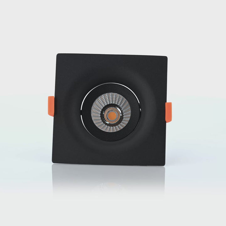 HCP-81290937 | HCP-81290947 - Black Square Tilt 7.2w 24v DC Recessed LED Downlight