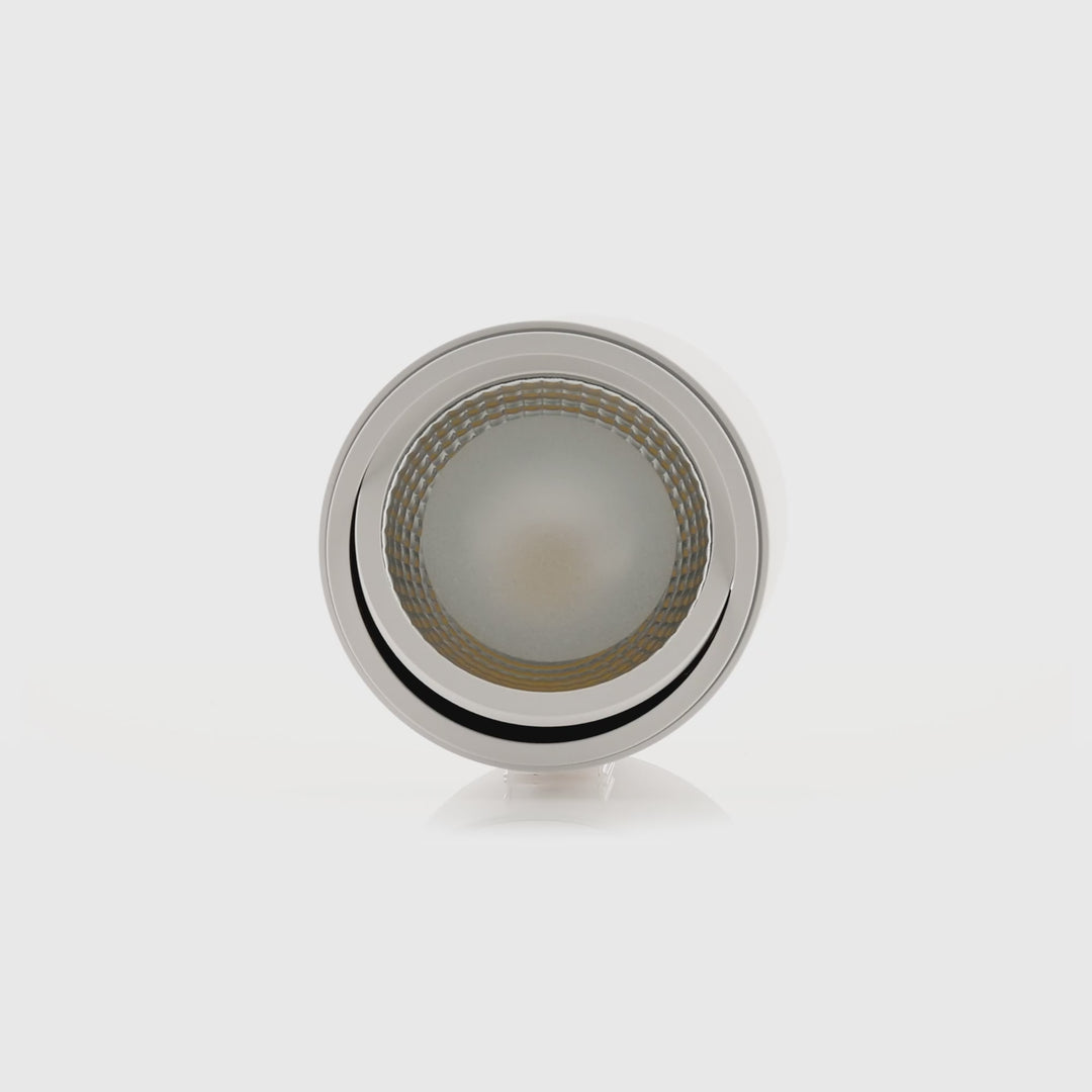 HCP-8031204 - White 12w Tilt  Dali 2 Dimmable Surface Mounted LED Downlight